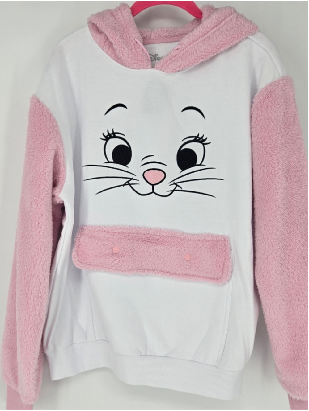 Disney The Aristocats Marie Sherpa Hoodie Size Junior Large NWT